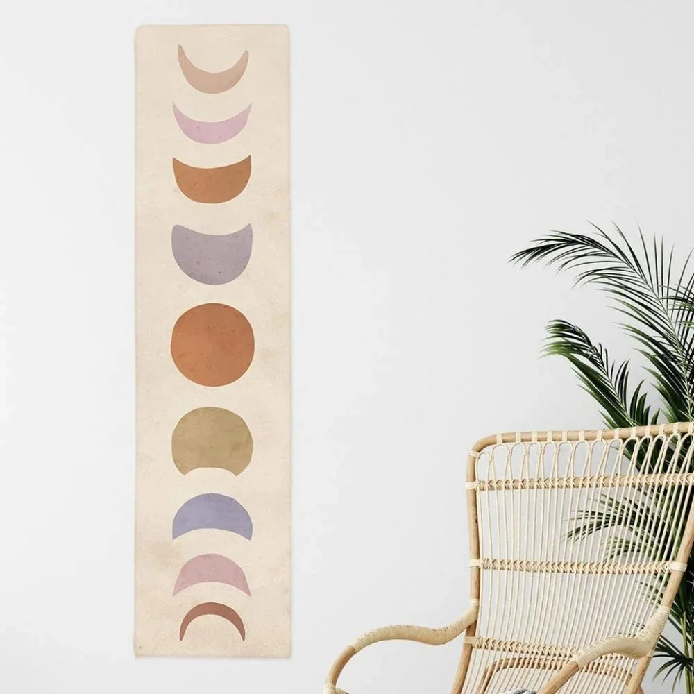 Bohemian Moon Phases Minimalist Dorm Tapestry/Wall Decor Patio/Living Room